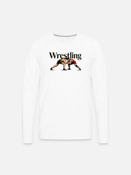wrestling - Men's Premium Long Sleeve T-Shirt - white