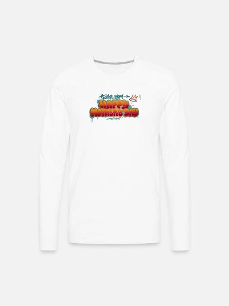 Graffiti Happy Mother's Day Splash - Men's Premium Long Sleeve T-Shirt - white