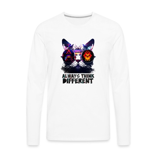 Cat Different - T-shirt Premium à manches longues pour hommes