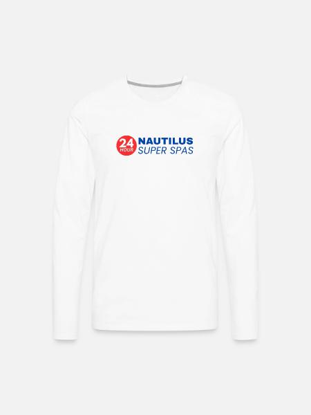24-Hour Nautilus Super Spas - Vintage 1970s - Men's Premium Long Sleeve T-Shirt - white