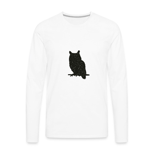 Cute Owl - Men's Premium Long Sleeve T-Shirt