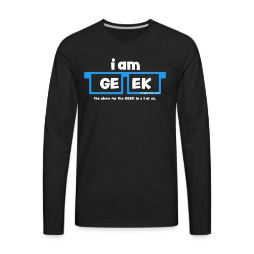 iamGEEK LOGO - Men's Premium Long Sleeve T-Shirt