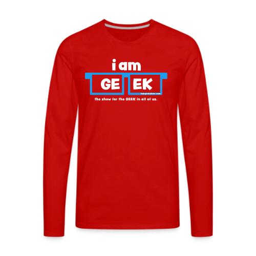 iamGEEK LOGO - Men's Premium Long Sleeve T-Shirt