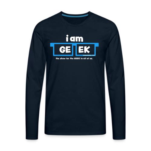 iamGEEK LOGO - Men's Premium Long Sleeve T-Shirt