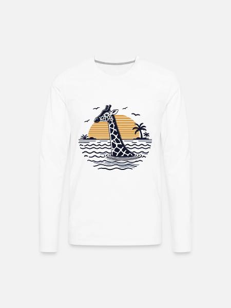 Relative Shallowness - Men's Premium Long Sleeve T-Shirt - white