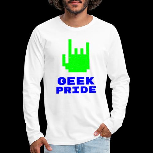 Geek Pride | 8-bit Style - Men's Premium Long Sleeve T-Shirt