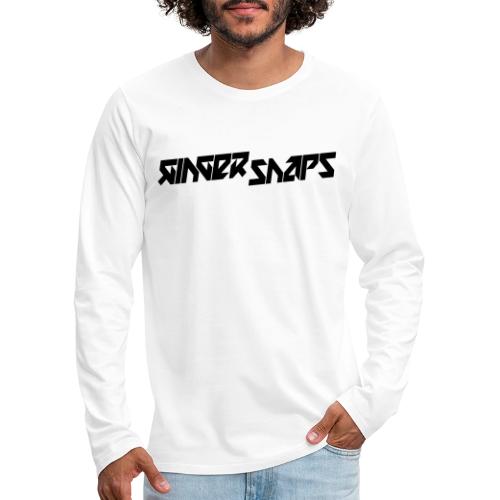 Ginger Snap5 logo (slim black) - Men's Premium Long Sleeve T-Shirt