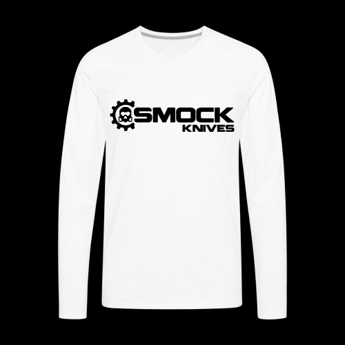 Smock Knives Black Front Long Logo - Men's Premium Long Sleeve T-Shirt