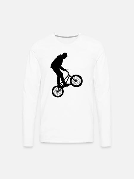 design BMX black - Men's Premium Long Sleeve T-Shirt - white