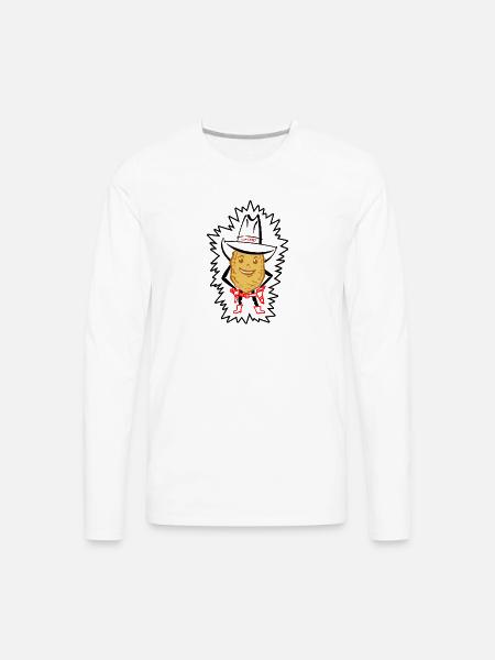 Slim Chipley - Men's Premium Long Sleeve T-Shirt - white