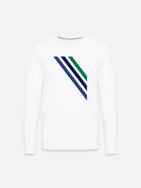 diagonal - Men's Premium Long Sleeve T-Shirt - white