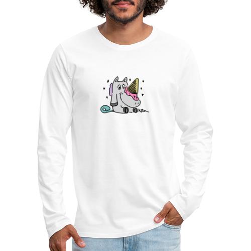 Ice Cream Unicorn - Men's Premium Long Sleeve T-Shirt