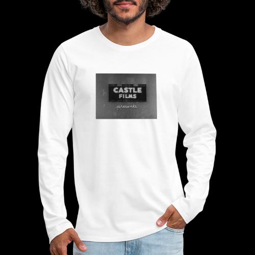 Castle Films Presents Logo - Men's Premium Long Sleeve T-Shirt