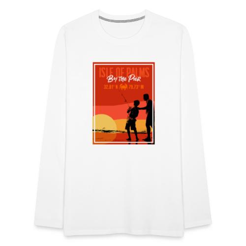 Isle of Palms. Fishing by The Pier - Men's Premium Long Sleeve T-Shirt