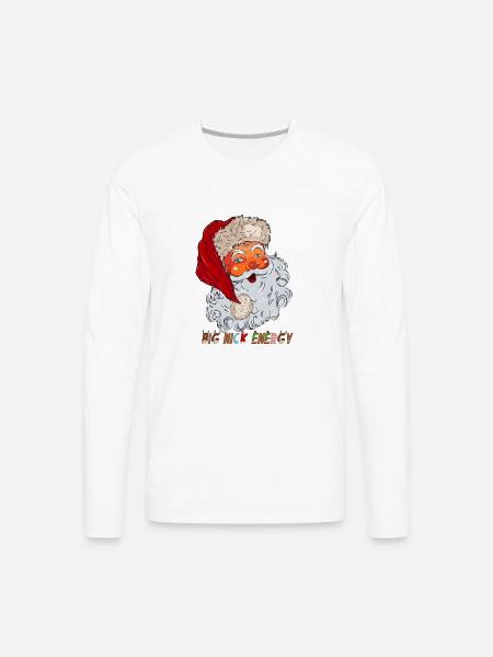 Big Nick Energy - Men's Premium Long Sleeve T-Shirt - white