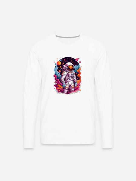 Astronaut Exploration - Men's Premium Long Sleeve T-Shirt - white