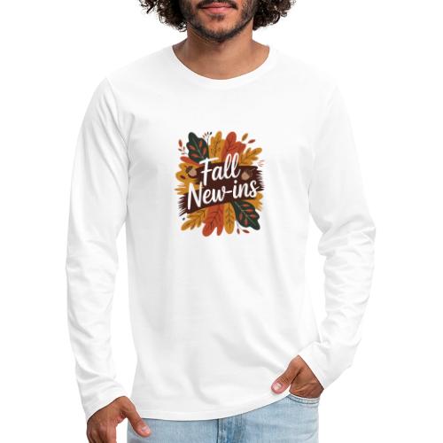 Fall New-Ins Autumn Leaves Acorn Seasonal Outfit - Men's Premium Long Sleeve T-Shirt