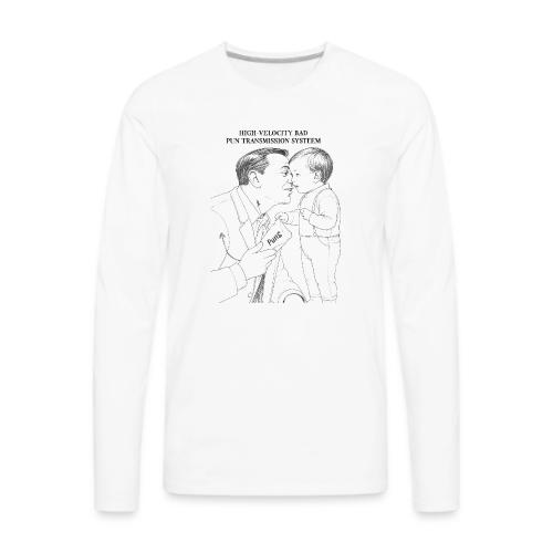 Dad Joke Blueprint T-Shirt - Men's Premium Long Sleeve T-Shirt