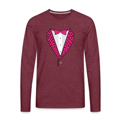 PINK STAR TUXEDO - Men's Premium Long Sleeve T-Shirt