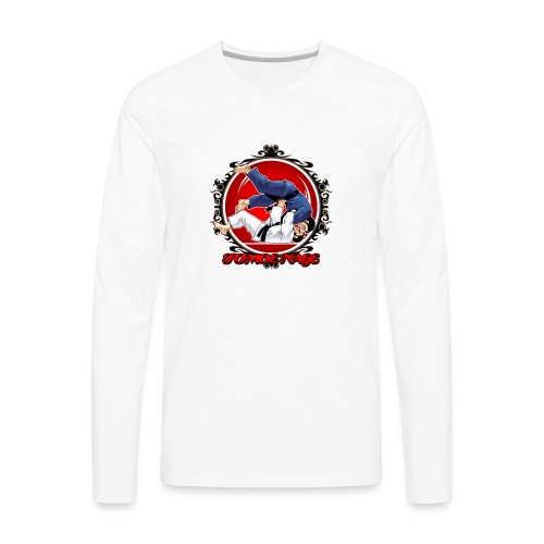 Judo Shirt Jiu Jitsu Shirt Throw Tomoe Nage - Men's Premium Long Sleeve T-Shirt