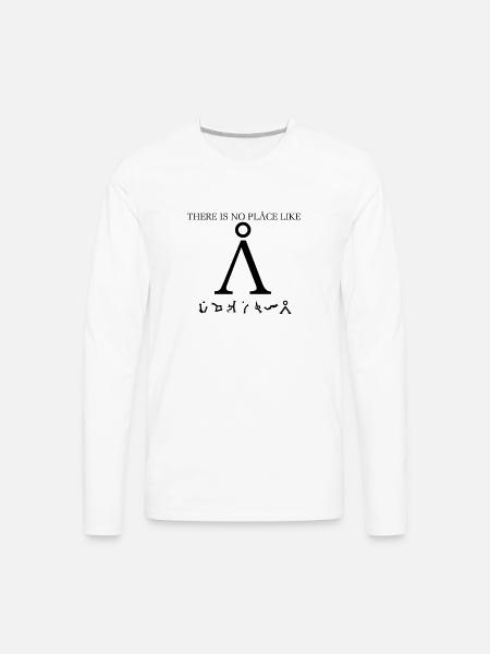 Stargate SG1 - There Is No Place Like Earth - Men's Premium Long Sleeve T-Shirt - white