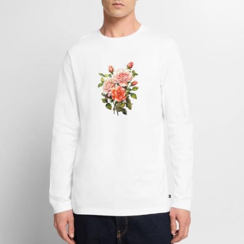 Pink Roses - Men's Premium Long Sleeve T-Shirt