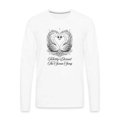 Poetic Swan T-Shirt - Men's Premium Long Sleeve T-Shirt