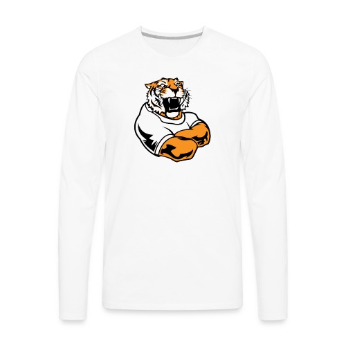 Cool Custom Tiger Macot - Men's Premium Long Sleeve T-Shirt