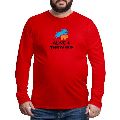 Alive Thriving Animal Behavior Program - Men's Premium Long Sleeve T-Shirt
