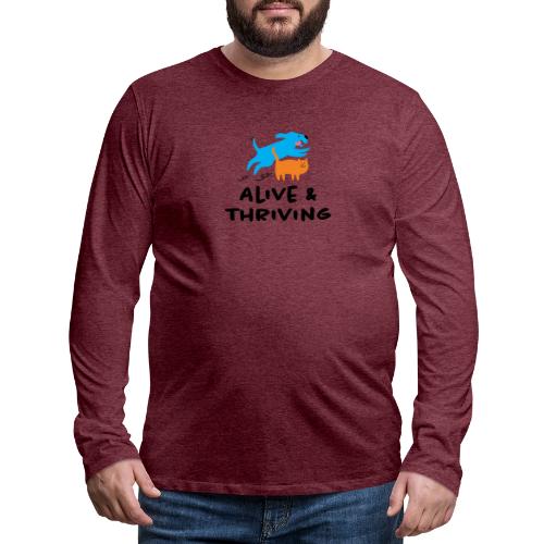 Alive Thriving Animal Behavior Program - Men's Premium Long Sleeve T-Shirt