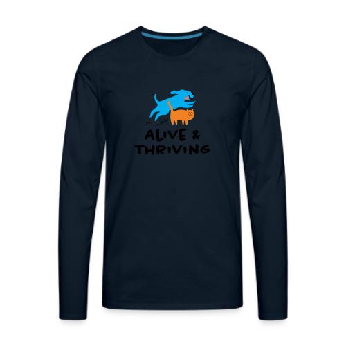 Alive Thriving Animal Behavior Program - Men's Premium Long Sleeve T-Shirt