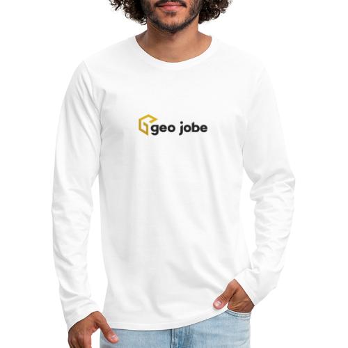 GEO Jobe Corp Logo - Black Text - Men's Premium Long Sleeve T-Shirt