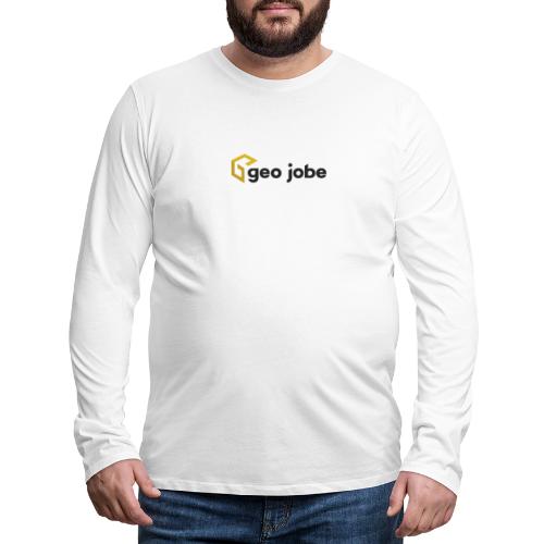 GEO Jobe Corp Logo - Black Text - Men's Premium Long Sleeve T-Shirt