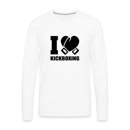 I Love Kickboxing - Men's Premium Long Sleeve T-Shirt