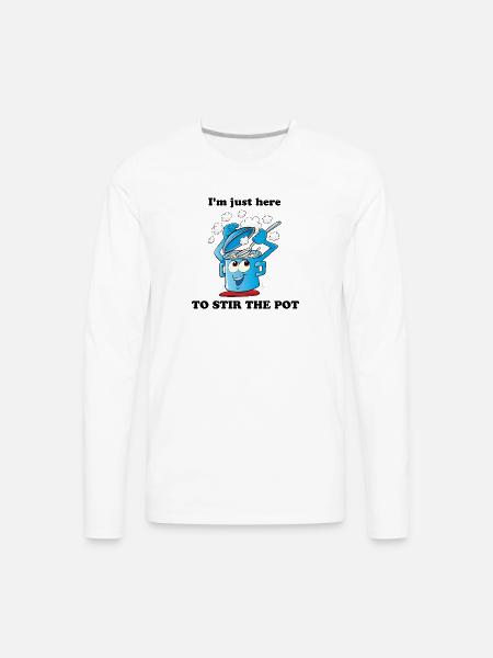 Stir The Pot - Men's Premium Long Sleeve T-Shirt - white