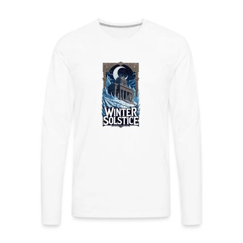 Winter Solstice Temple T-Shirt - Men's Premium Long Sleeve T-Shirt