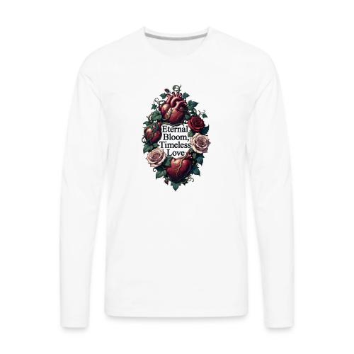 Eternal Bloom Timeless Love Entwined Hearts T-Shir - Men's Premium Long Sleeve T-Shirt