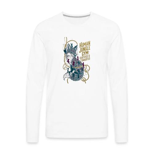 Human Jungle Gym Fox Tee - Men's Premium Long Sleeve T-Shirt