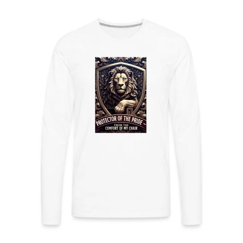 Lion King T Shirt, Funny Low-Effort Father Gift - Men's Premium Long Sleeve T-Shirt