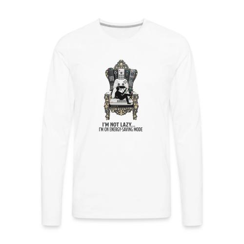 Remote Throne Procrastinator T Shirt, Dad Gift - Men's Premium Long Sleeve T-Shirt