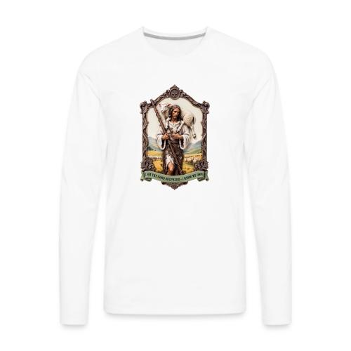 I Am The Good Shepherd T Shirt, Christian Gift - Men's Premium Long Sleeve T-Shirt