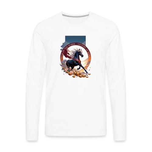 Year of the Horse Dawn T Shirt,Lunar New Year Gift - Men's Premium Long Sleeve T-Shirt