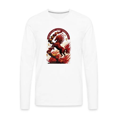 Year of the Horse Rise T Shirt,Lunar New Year Gift - Men's Premium Long Sleeve T-Shirt