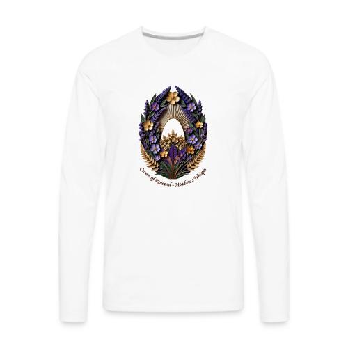 Easter Meadow Crown Renewal T Shirt, Spring Gift - Men's Premium Long Sleeve T-Shirt