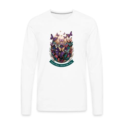 Easter Dawn's Flutter Butterfly T Shirt, Gift - Men's Premium Long Sleeve T-Shirt