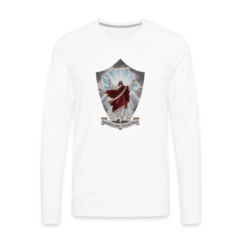 Easter Ascended in Glory T Shirt,Resurrection Gift - Men's Premium Long Sleeve T-Shirt