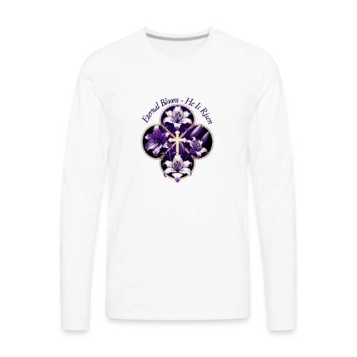 Easter Eternal Bloom Lily Crown T Shirt, Gift - Men's Premium Long Sleeve T-Shirt