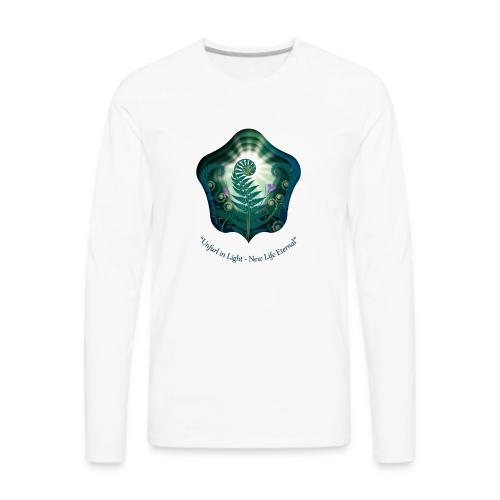 Easter Unfurl in Light Resurrection T Shirt, Gift - Men's Premium Long Sleeve T-Shirt