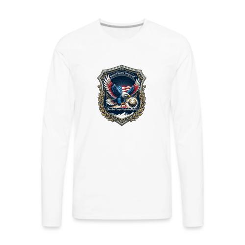 USA Eagle Vanguard T-Shirt,American Flag PrideGift - Men's Premium Long Sleeve T-Shirt