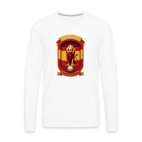 Spain Lion Victory T-Shirt, Flag Pride Crest Gift - Men's Premium Long Sleeve T-Shirt